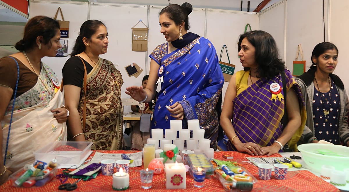 Yukta Mookhey in a charity event