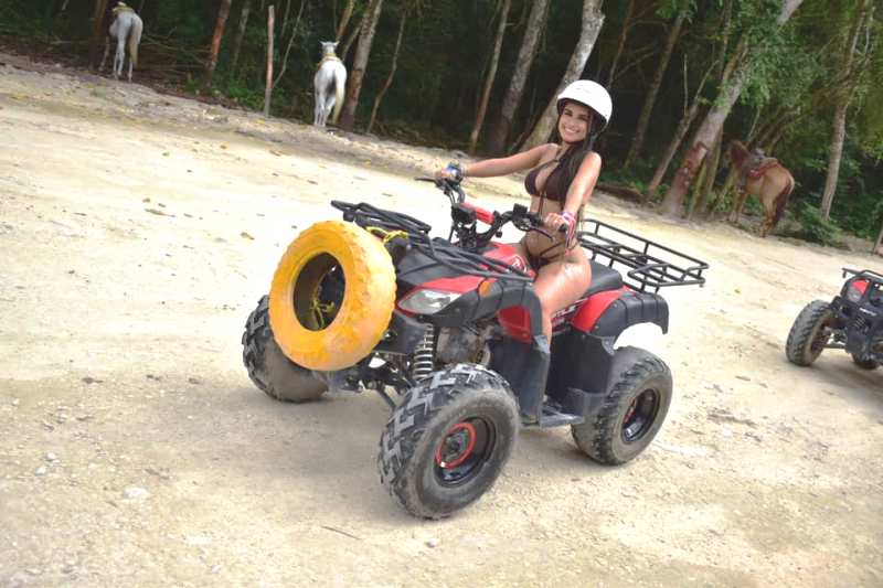 Yulissa Escobar during an ATV riding adventure