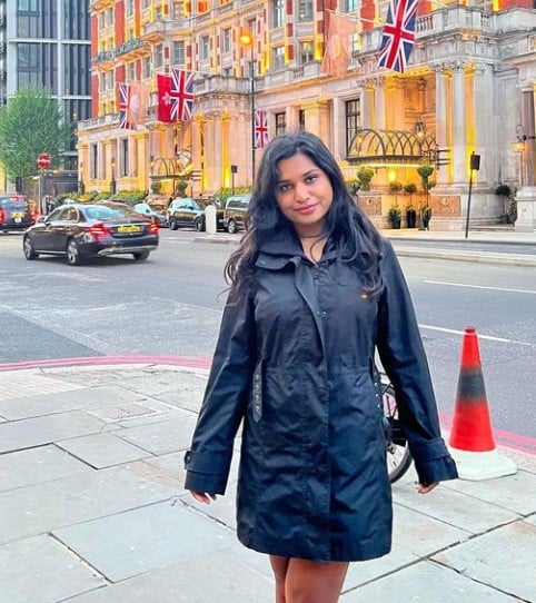 Zara Patel during a trip