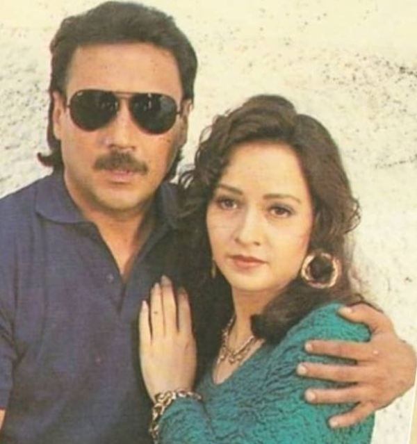 Zeba Bakhtiar with Jackie Shroff