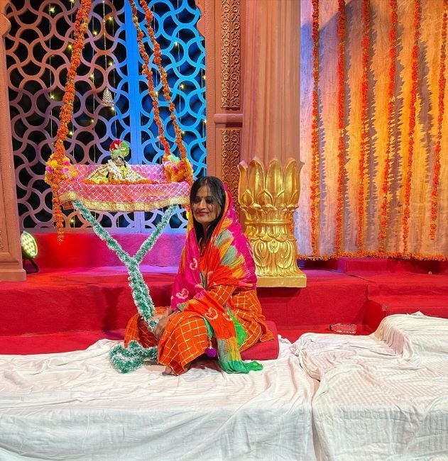 Zeenat Siddiqui celebrating Janmashtami