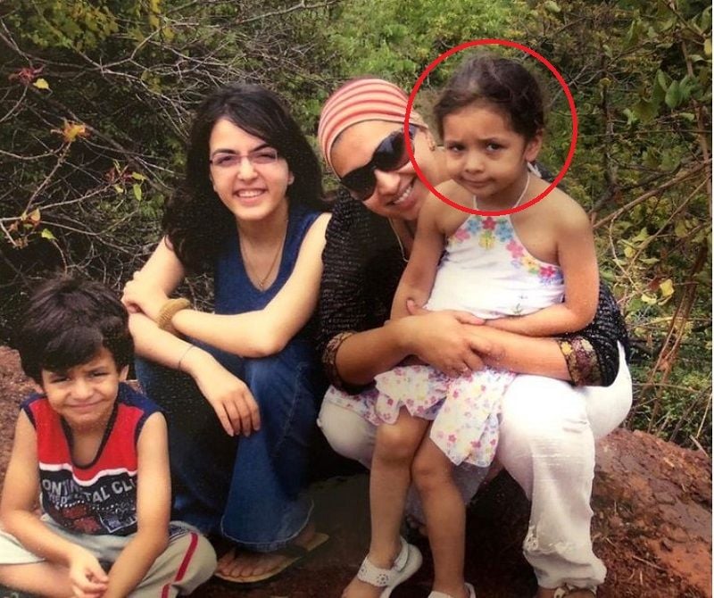 Zoish Irani as a child