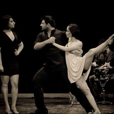 Zorian Cross while performing a theatre show