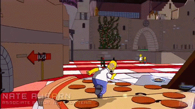 A gif from 'The Simpsons Game' (2007) 