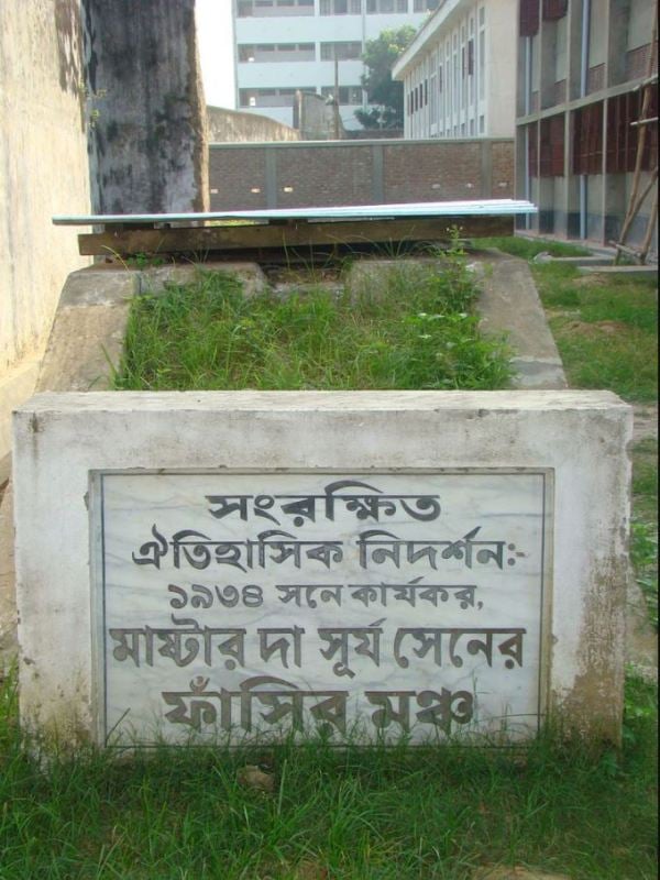 Hanging platform from side