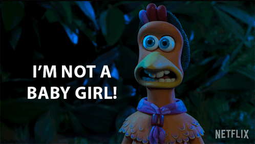 A gif of the character voiced by Bella Ramsey for Netflix's animated comedy film 'Chicken Run: Dawn of the Nugget' (2023)